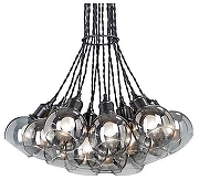 Люстра Vitaluce Шарики V4360-1/16S цвет плафона/подвески Светло-серый, цвет арматуры Черный