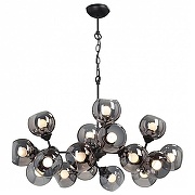 Люстра Vitaluce Шарики V4484-1/16 цвет плафона/подвески Дымчатый, цвет арматуры Черный-1