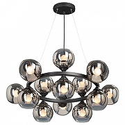 Люстра Vitaluce Шарики V4485-1/15S цвет плафона/подвески Светло-серый, цвет арматуры Черный-1