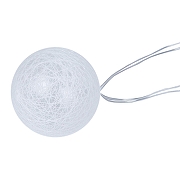 Гирлянда на солнечных батареях Uniel COTTON BALLS-1 UL-00011593 цвет плафона/подвески Белый, Розовый, Серый, цвет арматуры Черный-9