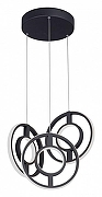 Люстра Vitaluce V4672-1/3S цвет плафона/подвески Белый, Черный, цвет арматуры Черный