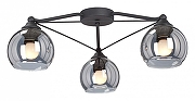 Люстра Vitaluce V4703-1/3PL цвет плафона/подвески Серый, цвет арматуры Черный