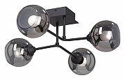 Люстра Vitaluce V4795-1/4PL цвет плафона/подвески Серый, цвет арматуры Черный