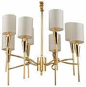 Люстра Moderli Luiza V10030-8P цвет плафона/подвески Бежевый, Белый, цвет арматуры Золото