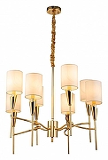 Люстра Moderli Luiza V10030-8P цвет плафона/подвески Бежевый, Белый, цвет арматуры Золото-2