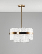 Люстра на штанге Moderli Crumbly V10260-PL цвет плафона/подвески Прозрачный, цвет арматуры Латунь-2