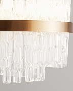 Люстра на штанге Moderli Crumbly V10260-PL цвет плафона/подвески Прозрачный, цвет арматуры Латунь-5