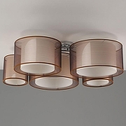 Люстра Moderli Room V10624-5C цвет плафона/подвески Коричневый, цвет арматуры Хром