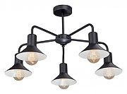 Люстра на штанге Vitaluce V4805 V4805-1/5PL цвет плафона/подвески Черный, цвет арматуры Черный