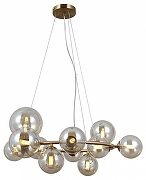 Люстра Moderli Renny V10790-11P цвет плафона/подвески Оранжевый, цвет арматуры Золото-1