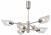 Люстра на штанге Moderli Avery V10808-6P цвет плафона/подвески Прозрачный, цвет арматуры Хром