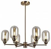 Люстра на штанге Moderli Gracy V10847-6P цвет плафона/подвески Оранжевый, цвет арматуры Золото