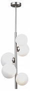 Люстра на штанге Moderli Renny V11466-5P цвет плафона/подвески Белый, цвет арматуры Хром
