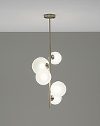 Люстра на штанге Moderli Renny V11466-5P цвет плафона/подвески Белый, цвет арматуры Хром-1