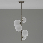 Люстра на штанге Moderli Renny V11466-5P цвет плафона/подвески Белый, цвет арматуры Хром-2