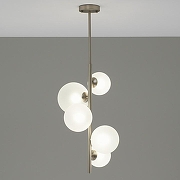 Люстра на штанге Moderli Renny V11466-5P цвет плафона/подвески Белый, цвет арматуры Хром-3