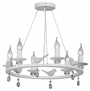 Люстра Vitaluce 4894 V4894-0/6S цвет плафона/подвески Прозрачный, цвет арматуры Белый-1