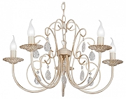 Люстра Vitaluce V1398 V1398-3/5 цвет плафона/подвески Прозрачный, цвет арматуры Бежевый