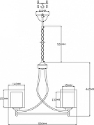 Люстра Moderli Maximilian V2522-5P цвет плафона/подвески Белый, Прозрачный, цвет арматуры Золото-1