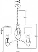 Люстра Moderli Dark V2584-3P цвет плафона/подвески Прозрачный, Хром, цвет арматуры Хром-2