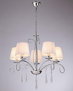 Люстра Moderli Aramco V2601-5P цвет плафона/подвески Белый, цвет арматуры Хром-1