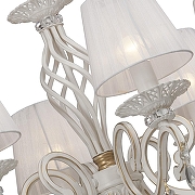 Люстра Vitaluce V1679 V1679-0/6 цвет плафона/подвески Белый, Прозрачный, цвет арматуры Белый, Золото-2