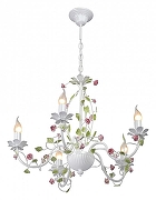 Люстра Vitaluce V1796 V1796-0/5 цвет плафона/подвески Зеленый, Розовый, цвет арматуры Белый-2