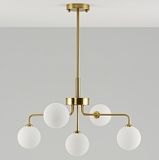 Люстра на штанге Moderli Heavy V2181-C цвет плафона/подвески Белый, цвет арматуры Бронза