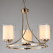 Люстра Moderli Maximilian V2521-3P цвет плафона/подвески Белый, Прозрачный, цвет арматуры Золото