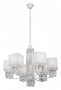 Люстра Vitaluce V1856 V1856-0/6 цвет плафона/подвески Белый, Прозрачный, цвет арматуры Белый-1