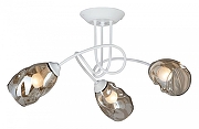 Люстра на штанге Vitaluce 4926 V4926-0/3PL цвет плафона/подвески Коньячный, цвет арматуры Белый