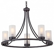 Люстра Vitaluce V1861 V1861-1/5 цвет плафона/подвески Белый, цвет арматуры Черный