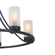 Люстра Vitaluce V1861 V1861-1/5 цвет плафона/подвески Белый, цвет арматуры Черный-4