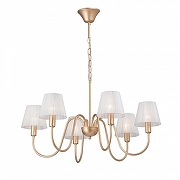 Люстра Vitaluce V1868 V1868-8/6 цвет плафона/подвески Белый, цвет арматуры Золото-1