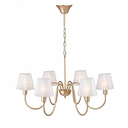 Люстра Vitaluce V1868 V1868-8/6 цвет плафона/подвески Белый, цвет арматуры Золото-3