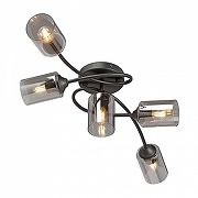 Люстра Vitaluce V2048 V2048-1/5PL цвет плафона/подвески Светло-серый, цвет арматуры Черный-1