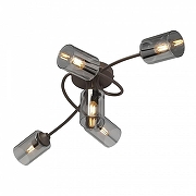Люстра Vitaluce V2048 V2048-7/5PL цвет плафона/подвески Светло-серый, цвет арматуры Коричневый-2