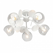 Люстра на штанге Vitaluce V2058 V2058-0/5PL цвет плафона/подвески Прозрачный, цвет арматуры Белый-2