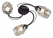 Люстра Vitaluce V4927-1/3PL цвет плафона/подвески Коньячный, цвет арматуры Черный