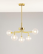 Люстра на штанге Moderli Heavy V2180-C цвет плафона/подвески Прозрачный, цвет арматуры Бронза-1