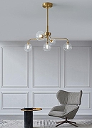 Люстра на штанге Moderli Heavy V2180-C цвет плафона/подвески Прозрачный, цвет арматуры Бронза-4