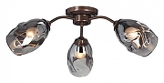 Люстра Vitaluce V4936-7/3PL цвет плафона/подвески Серый, цвет арматуры Бронза