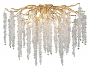 Люстра Vitaluce V2855 V2855-8/7PL цвет плафона/подвески Прозрачный, цвет арматуры Золото