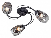 Люстра Vitaluce V4937-1/3PL цвет плафона/подвески Серый, цвет арматуры Черный