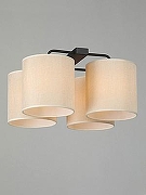 Люстра Vitaluce V2881 V28810-1/4PL цвет плафона/подвески Бежевый, цвет арматуры Черный-1