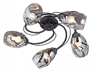 Люстра Vitaluce V4937-1/5PL цвет плафона/подвески Серый, цвет арматуры Черный