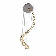 Люстра Vitaluce V2893 V2893-9/16S цвет плафона/подвески Светло-серый, цвет арматуры Хром-1