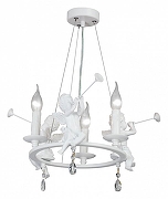 Люстра Vitaluce V2970 V2970-0/3S цвет плафона/подвески Прозрачный, цвет арматуры Белый-1