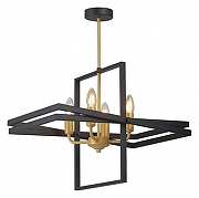 Люстра на штанге Vitaluce V3004 V3004-1/4PL цвет плафона/подвески Черный, цвет арматуры Черный-1