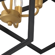 Люстра на штанге Vitaluce V3004 V3004-1/4PL цвет плафона/подвески Черный, цвет арматуры Черный-3